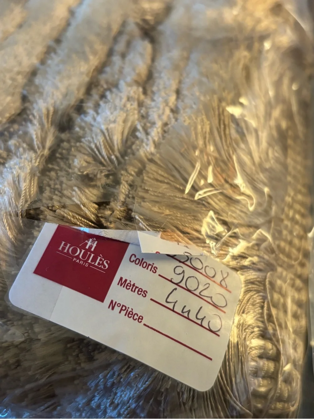 HOULÈS Paris Gold Tassel Trim Lot French Passementerie Fringe 33008 9020
